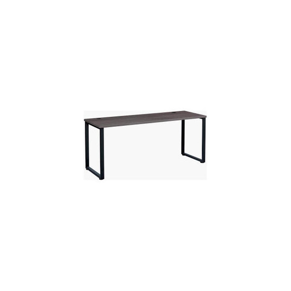 Interion Open Plan Office Desk - 60""W x 24""D x 29""H - Charcoal Top with Black