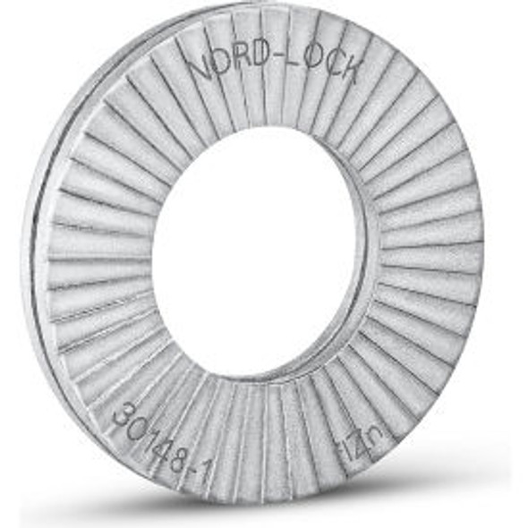 Nord-Lock 1236 Wedge Locking Washer - Carbon Steel - Zinc - M8 (5/16"") - Large