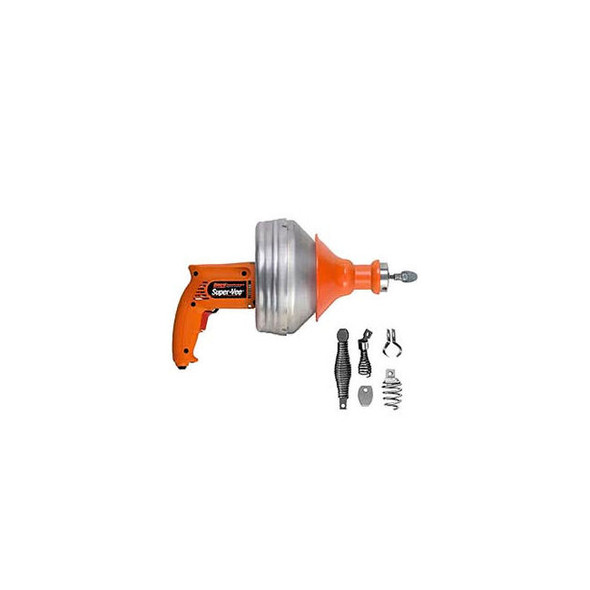 General Wire Super-Vee Drain Cleaning Machine with 25' x 1/4"" & 25' x 3/8"" Cab