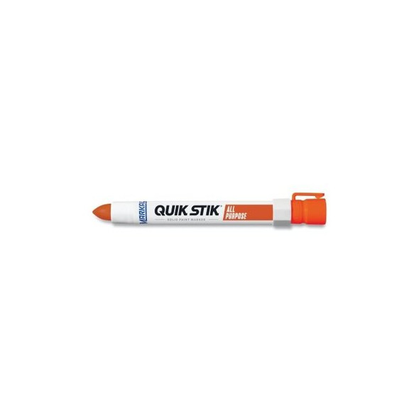 Quik Stik® All Purpose Solid Paint Marker, 11/16 in Tip, 6 in L, Orange