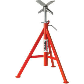 RIDGID Model No. Vj-99 V Head High Pipe Stand 12"" Max. Pipe Capacity 28""-53""