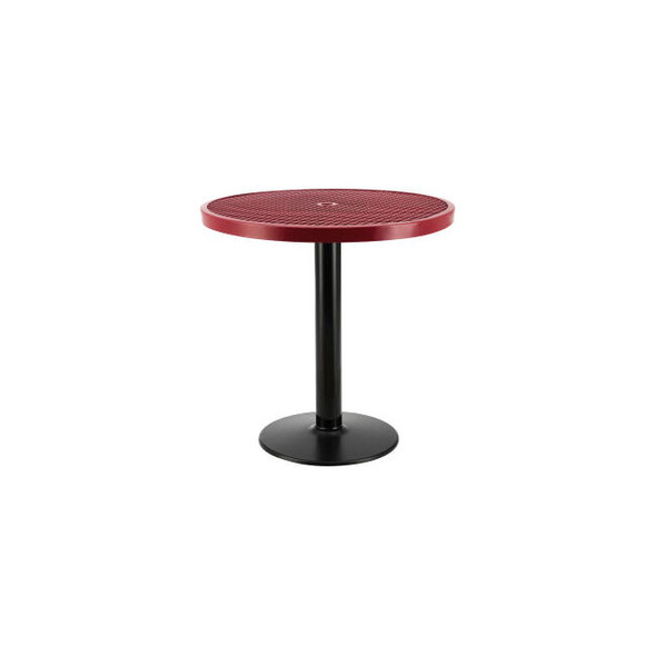 Global Industrial 36"" Round Outdoor Counter Height Table 36""H Red
