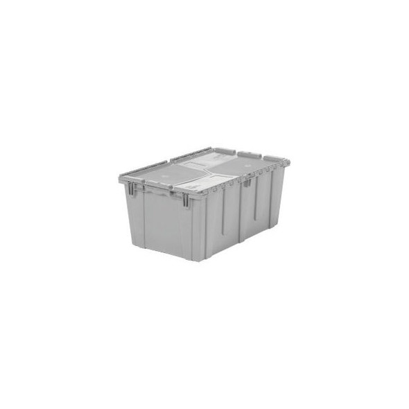 ORBIS Flipak Plastic Distribution Container 26-7/8""L x 17""W x 12""H Gray