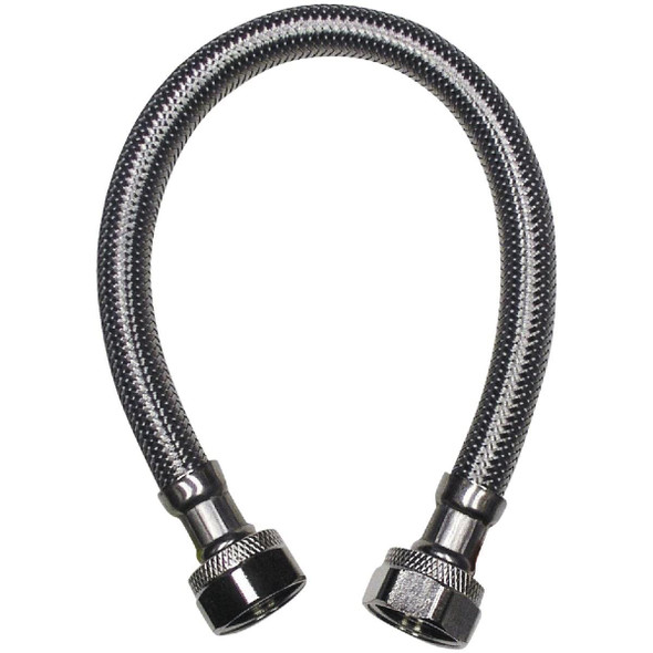 496-013 B&K 1/2 In. F X 1/2 In. F X 20 In. L Stainless Steel Faucet Connector