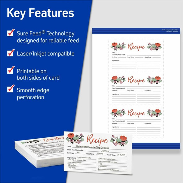 Avery&reg;  Printable Index Card 5388 SPR-AVE5388