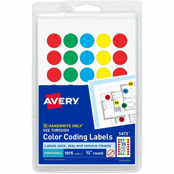 Avery&reg;  Color Coded Label 05473