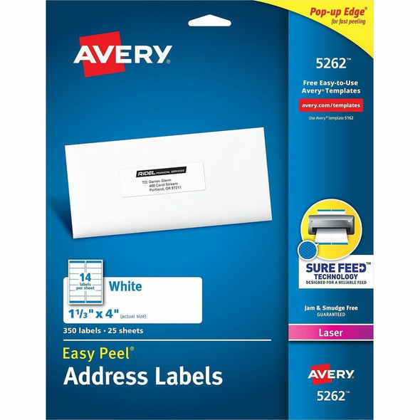 Avery&reg; Easy Peel Address Label 5262