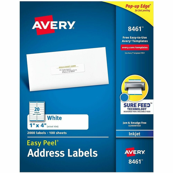 Avery&reg; Easy Peel Address Label 8461