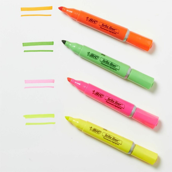 BIC Brite Liner Grip Highlighter BLMGP41ASST SPR-BICBLMGP41ASST