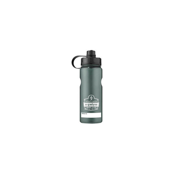 Ergodyne Chill-Its Plastic Wide Mouth Water Bottle 1 Liter Black 13152