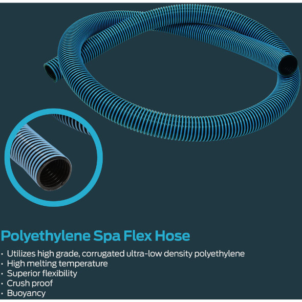 Eastman EZ-Flo 25 Ft. Flexible Pool & Spa Vacuum Polyethylene Hose 1-1/2 In. ID Bulk Spool