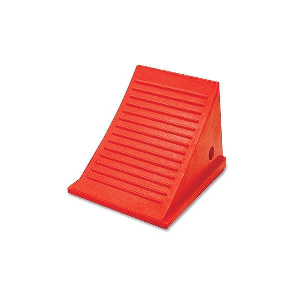 General Purpose Utility Wheel Chock, 50000 lb Load Capacity, 32 in to 46 in Tires, Orange