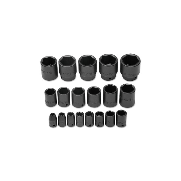 Torqueplus™ Impact Socket Set, 19-Pc, 1/2 in, 6-point