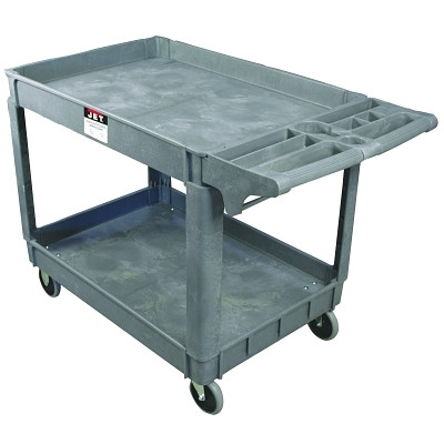 Utility Cart, 550 lb, 46 in x 25-1/2 in x 33-1/2 in, Gray