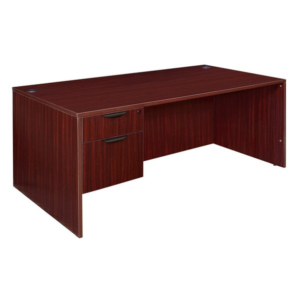 Regency Legacy 71" Single Pedestal Desk,Mahogany LSP7135MH Regency Legacy 71" Single Pedestal Desk,Mahogany LSP7135MH