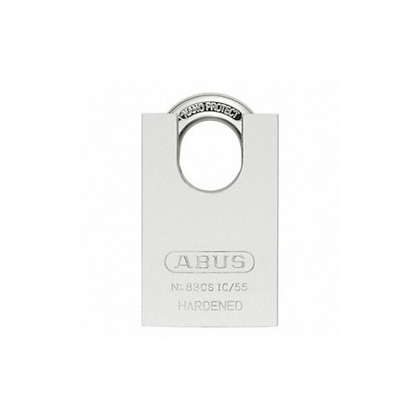 Abus Keyed Padlock, 31/32 in,Rectangle,Silver 83CSIC/55 Abus Keyed Padlock, 31/32 in,Rectangle,Silver 83CSIC/55