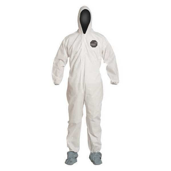 10 Standard Fit Hood. Elastic Wrists. Elastic Waist. White. 4X