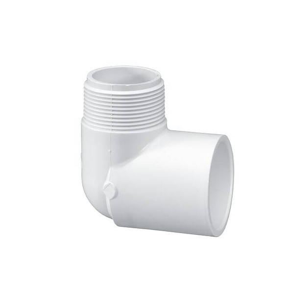 Westlake Pipe & Fittings PVC, 90 Elbow, 1/2 in, 1/2 in NPT 410005BC