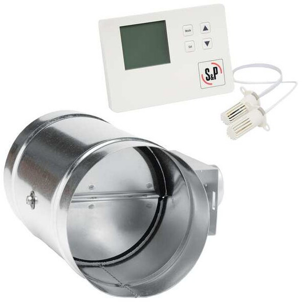 Soler & Palau Motorized Damper with Controller,6 in MD6-ES24VK