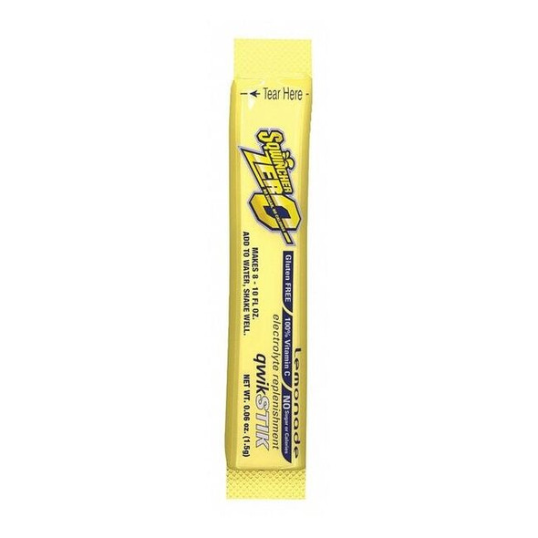 Quick Stiks, Sugar Free Drink Mix Powder, 10 oz Yield Per Unit, Lemonade, 500PK