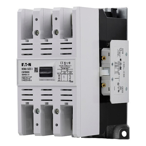 Eaton 120VAC Non-Reversing Magnetic Contactor 3P 90A NEMA 3 CN15KN3A