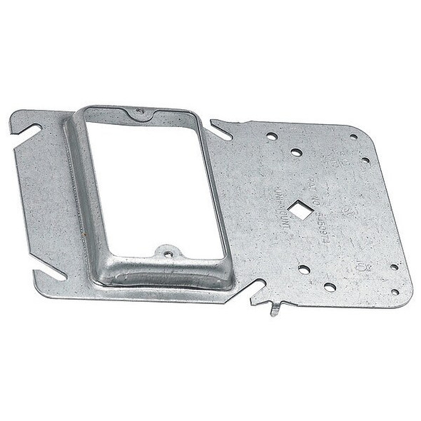 Communication Bracket, 1 Gang, Pre-Galvanized Steel, Square Box Type