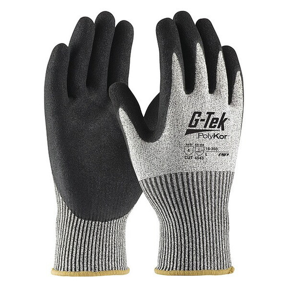 Cut-Resistant Glove, Cut Level A4 ,Dipped ,Foam Nitrile ,Sandy ,XS 12 PK