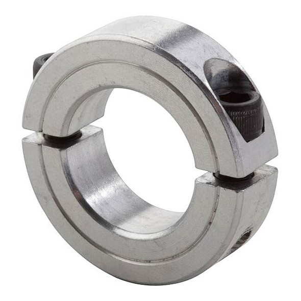 Climax Metal Products Shaft Collar,Clamp,2Pc,5/8 In,Aluminum 2C-062-A