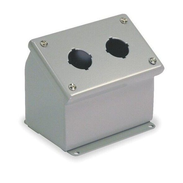 Wiegmann PushButtonEnclosure,30mm,2Holes,Steel WPBA2