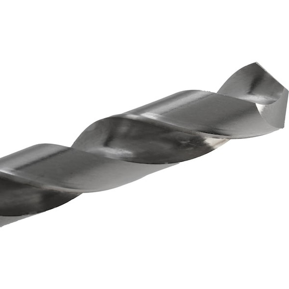 Screw Machine Drill Bit, 37/64 in Size, 118  Degrees Point Angle, High Speed Steel, Straight Shank