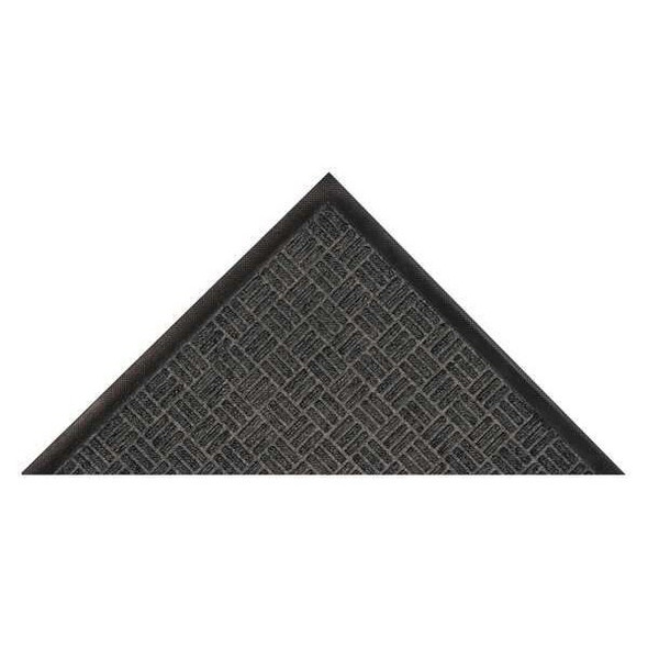 Entrance Mat, Polypropylene, 3/8 in Thick, Charcoal, 3 ft W x 5 ft L