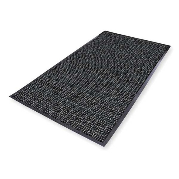 Notrax Entrance Mat, Polypropylene, 3/8 in Thick, Charcoal, 3 ft W x 5 ft L 167S0035CH