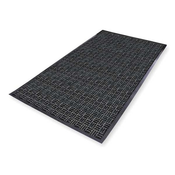 Entrance Mat, Polypropylene, 3-8 in Thick, Charcoal, 3 ft W x 5 ft L  167S0035CH