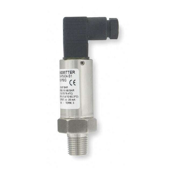 Dwyer Instruments Pressure Transducer,0 to 300 PSI,+/-1Pct 628-13-GH-P1-E4-S1