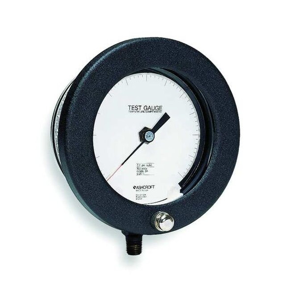 Test Pressure Gauge, 0 to 400 psi, 4 1/2 in Dial, 1/4 in NPT, Bottom Location