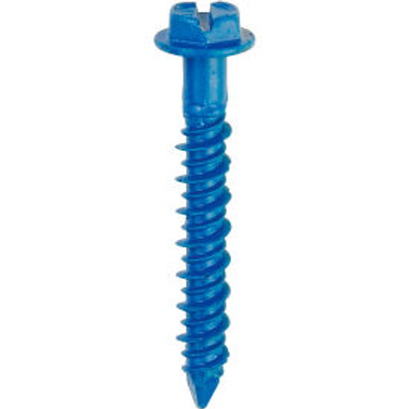 ITW Tapcon 24300 - 3/16"" x 1-1/4"" Concrete Anchor - Hex Head - Made In USA - P