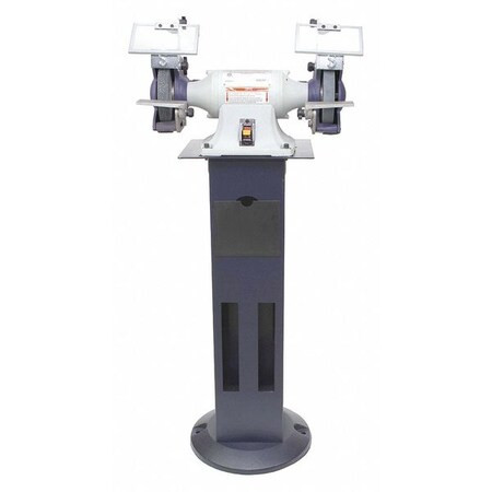 Bench Grinder with Stand, 6 in Max. Wheel Dia, 36/120 Grinding Wheel Grit