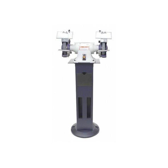 Bench Grinder with Stand, 6 in Max. Wheel Dia, 36/120 Grinding Wheel Grit