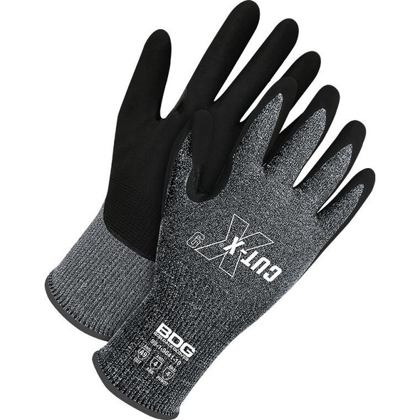 Cut-Resistant Coated Gloves, Cut Level A9 ,Not Applicable ,Sandy ,S 1 PR
