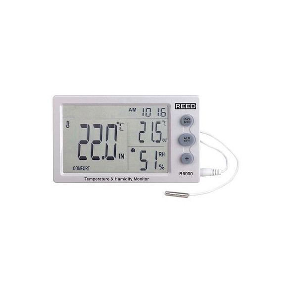 Reed Instruments Temperature And Humidity Meter,5.1" L R6000