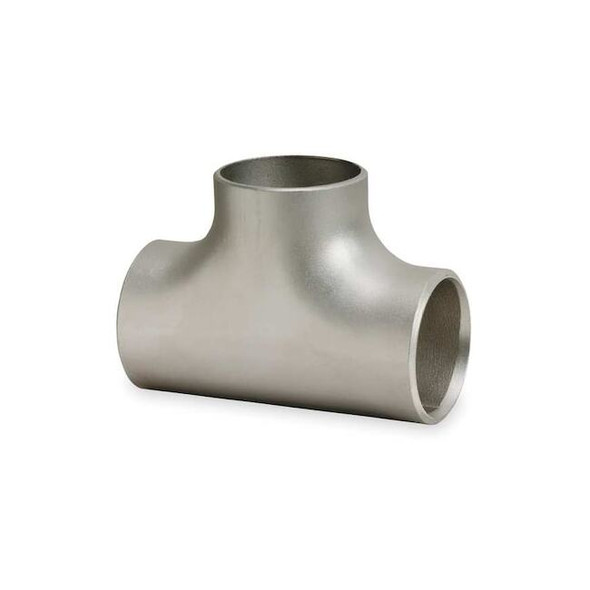 1/2 in Stainless Steel Butt Weld Tee, Schedule 40, 304L, ASTM A403