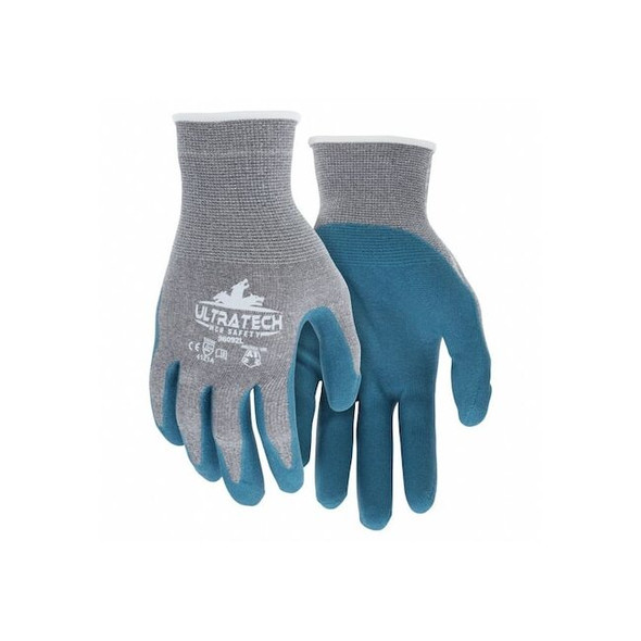 Coated Gloves, Nitrile, Smooth, Palm, 2 Abrasion Level, XL 12 PK