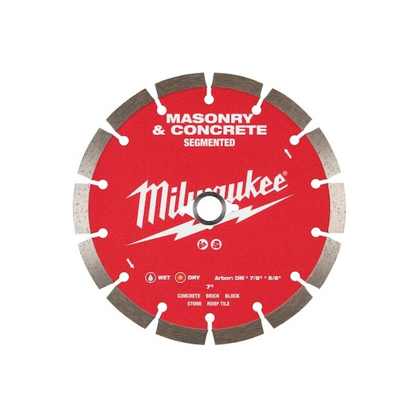 Milwaukee Tool 7" Segmented Masonry & Concrete Diamond Blade 49-93-9307