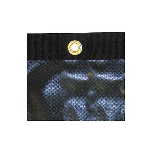 Standard Duty Tarp, 7 x 21 ft, 10 Mil, Black, Vinyl, UV Resistant