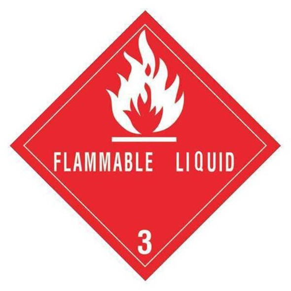 Tape Logic Label,Flammable Liquids,3 4x4" DL5120 Tape Logic Label,Flammable Liquids,3 4x4" DL5120