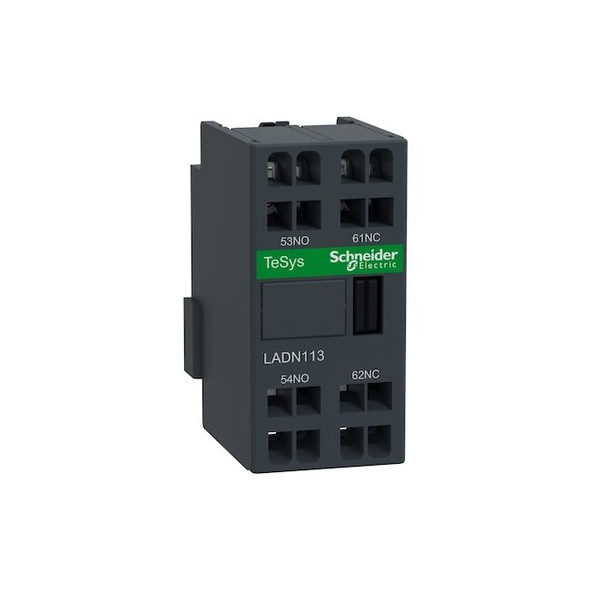 Schneider Electric Auxiliary Contact Block,Front,690V AC LADN113