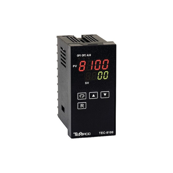 Tempco Temp Controller, Prog, 90-250V, Relay2A TEC34034