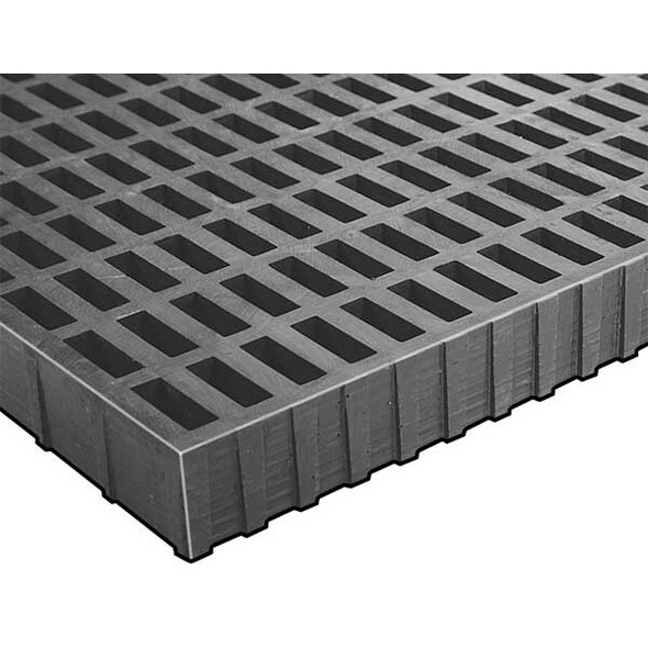 Fibergrate Fiberglass FRP Grating,8 ft,Gray 264986