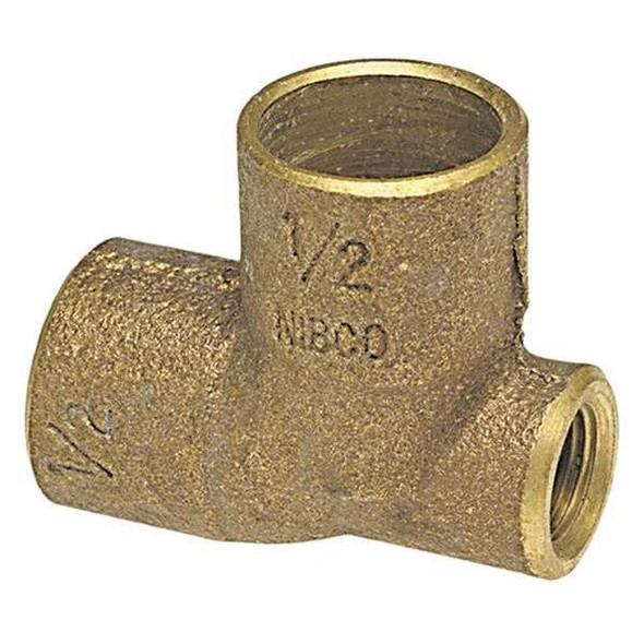 Nibco Baseboard Tee,Cast Bronze,C x F x C 705 1X1/8X1
