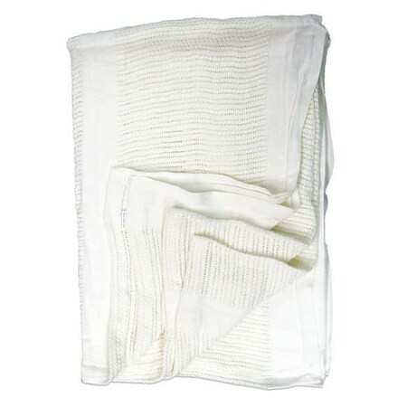 R & R Textile Bedspread, White, Thermal, 96" L, 74" W, Twin X51200